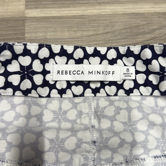🏴 Rebecca Minkoff Black and White A-Line Mini Skirt size 8 - Picture 4 of 6